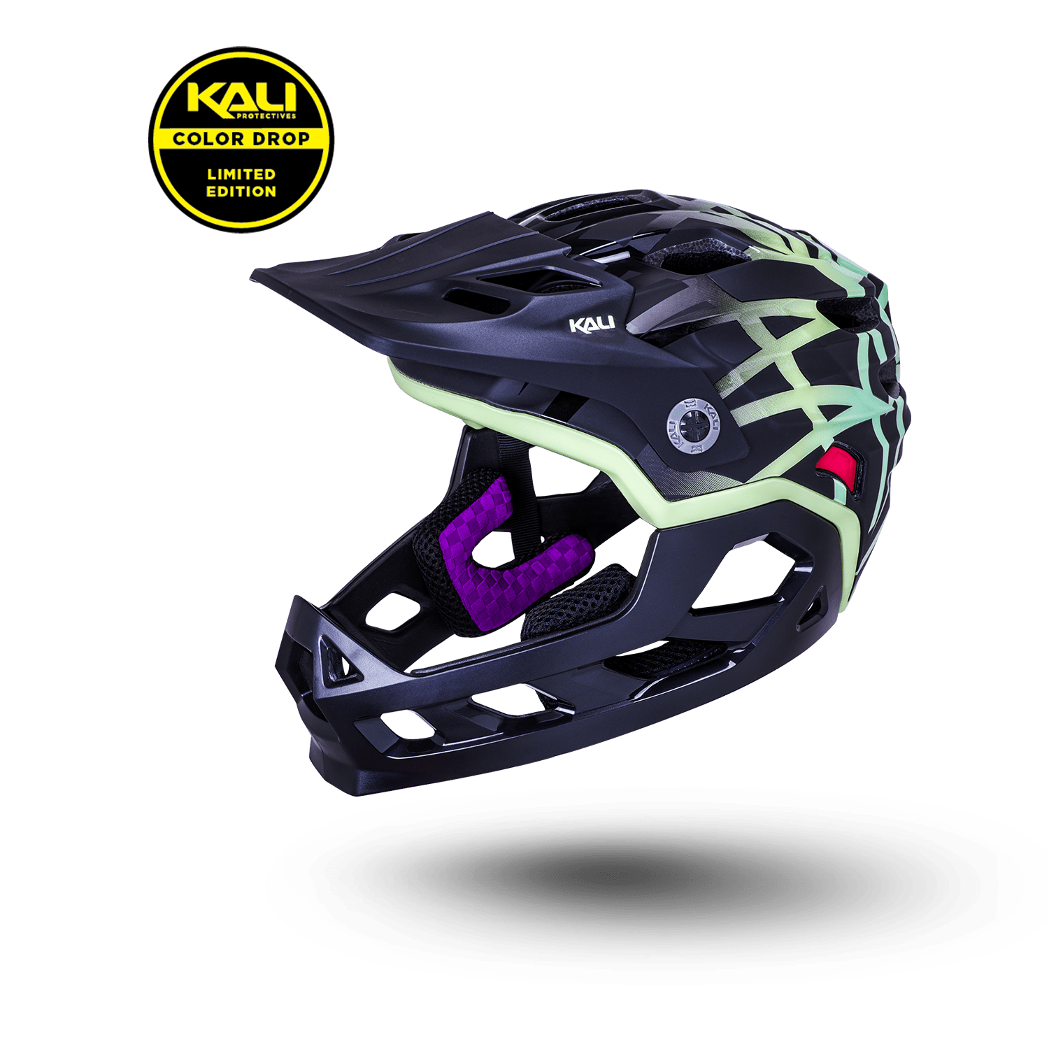 Kali Protectives Bike - Trail - MayaFF S / Electrify - Matte Black/Lime Maya Full Face Child