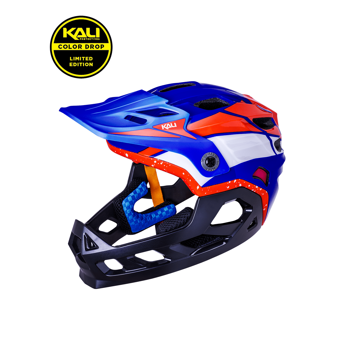 Kali Protectives Bike - Trail - MayaFF S / Race - Gloss Blue/White/Orange Maya Full Face Child