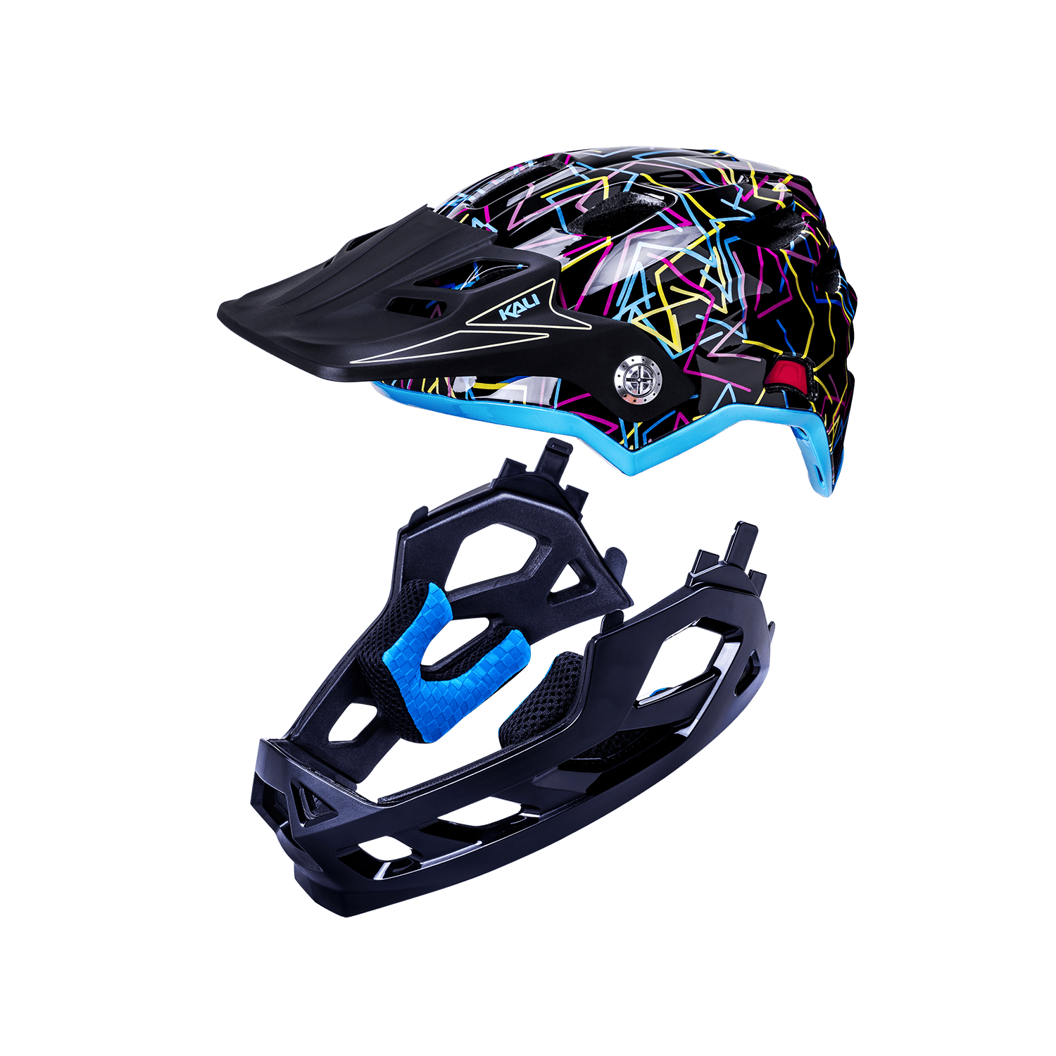 3d bike helmets youth Kali Protectives Maya Full Face Child Helmet, S / Illusion