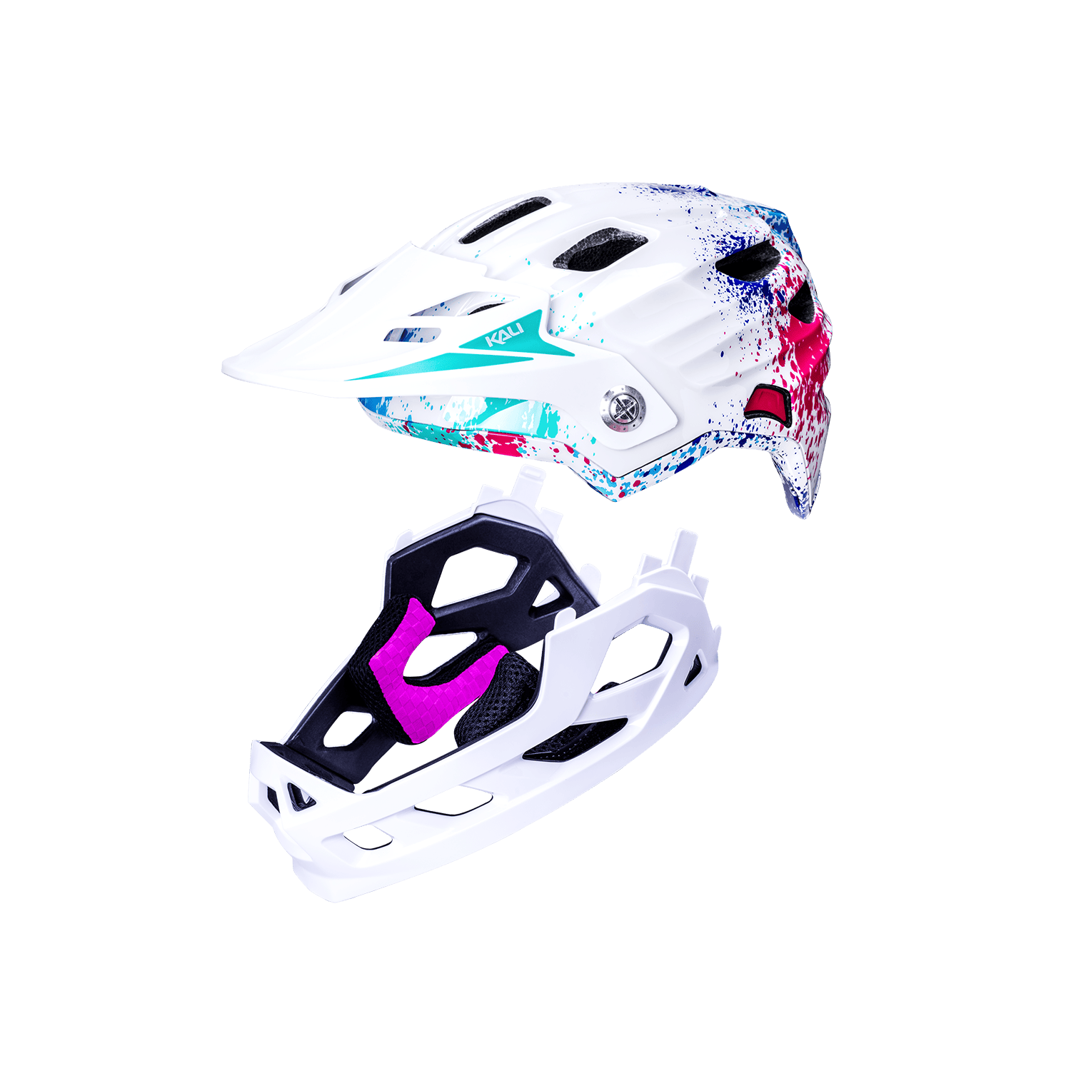 3d bike helmets youth Kali Protectives Maya Full Face Child Helmet, S / Illusion