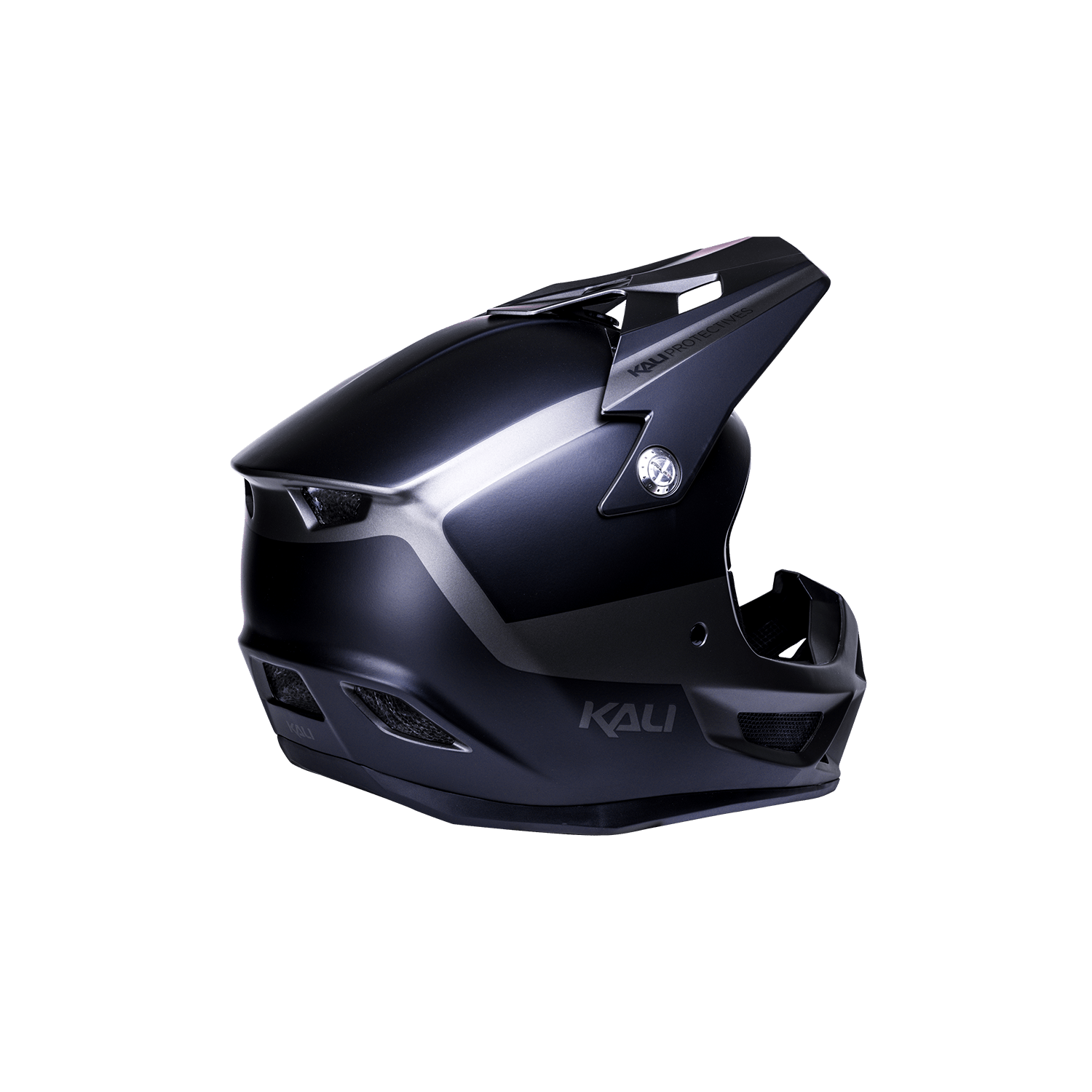 black motorcycle helmets with face shield Kali Trinity Helmet Panel