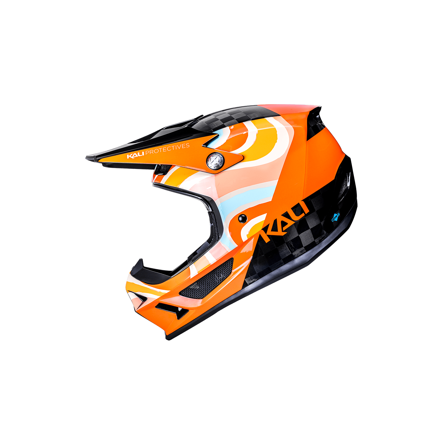 closeout kali motorcycle helmets Kali Trinity Carbon Helmet Swirl