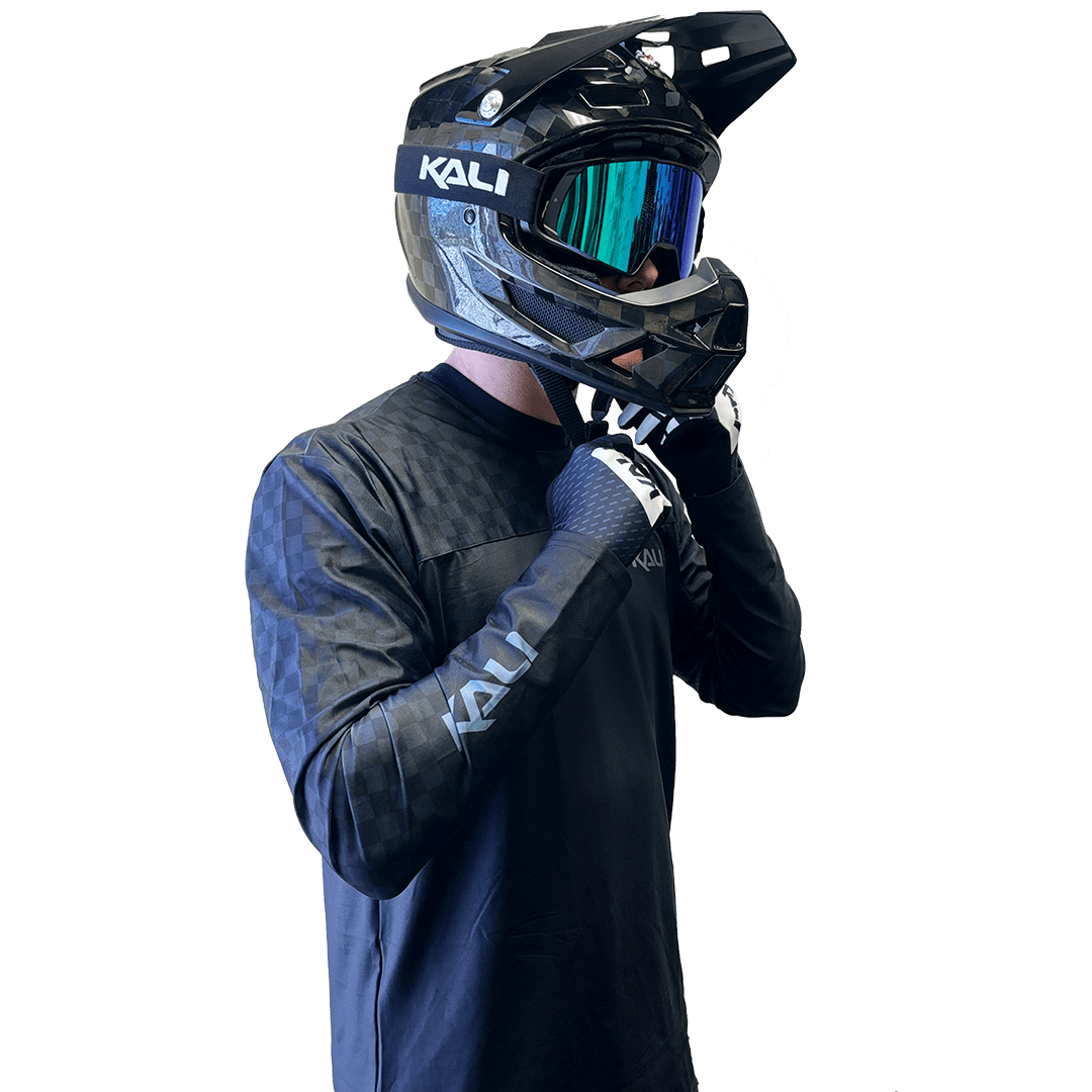 Kali Protectives Apparel Blackout - Black / S Trinity Jersey